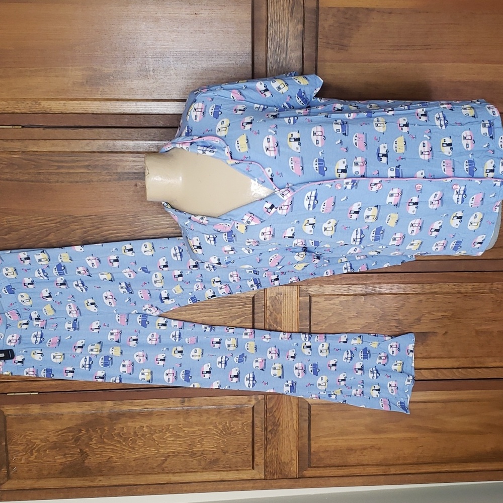Munki Munki Nite Nite Camper Pajamas Sz XXL